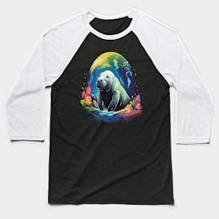 Manatee Earth Day Baseball T-Shirt